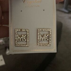 Crystal Collection Gold Earrings